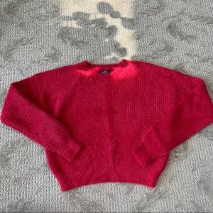 Forever 21 Sweaters | Nwot Womens Forever 21 Fuzzy Sweater Size Small in Red | Color: Red | Size: S | Dpoulin's Closet